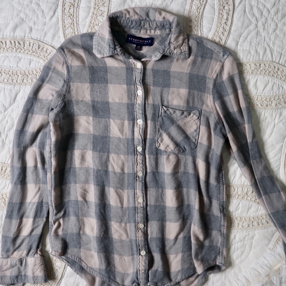 Gray Plaid Flannel - Picture 1 of 1